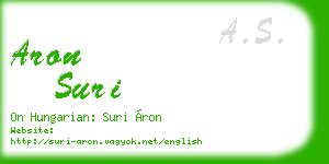 aron suri business card
